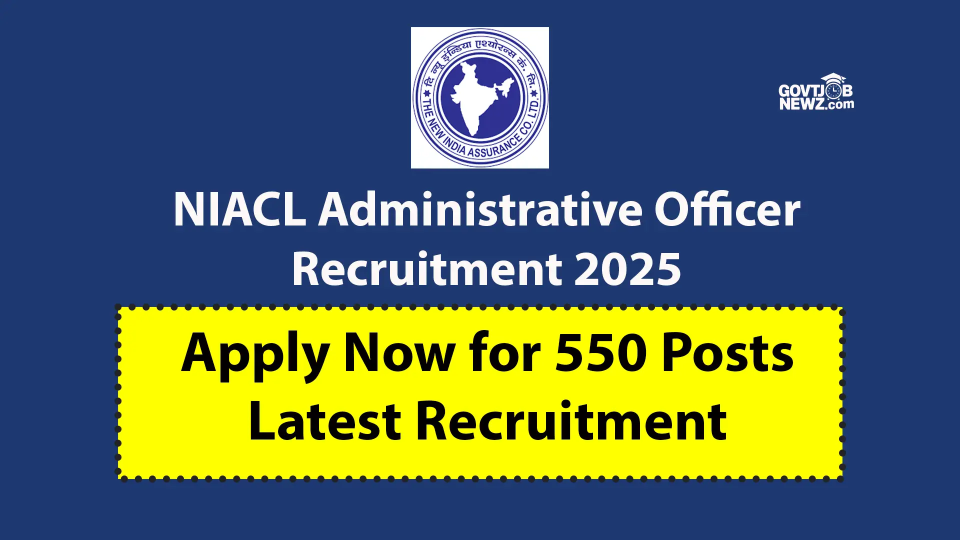 NIACL Administrative Officer Recruitment 2025