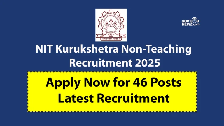 NIT Kurukshetra Recruitment 2025