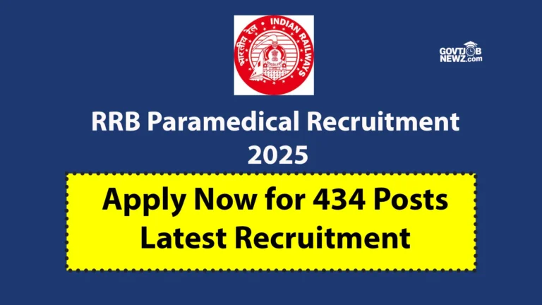 RRB Paramedical Recruitment 2025