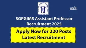 SGPGIMS Recruitment 2025