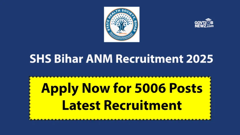 SHS Bihar ANM Recruitment 2025