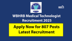 WBHRB Medical Technologist Recruitment 2025