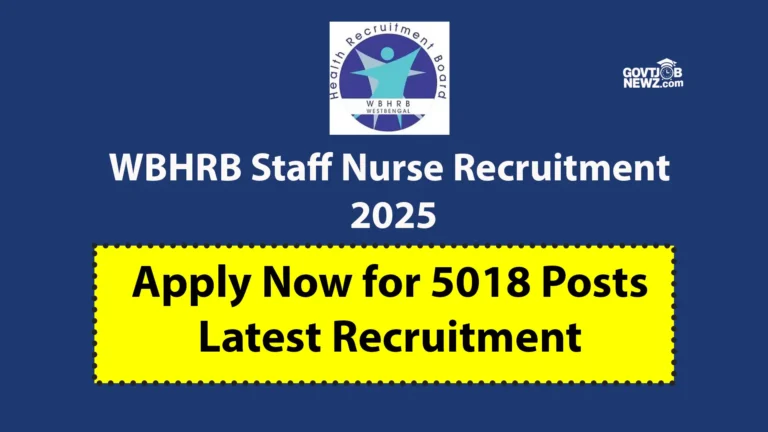 WBHRB Staff Nurse Recruitment 2025