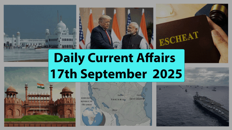 Daily Current Affairs-17th September 2025