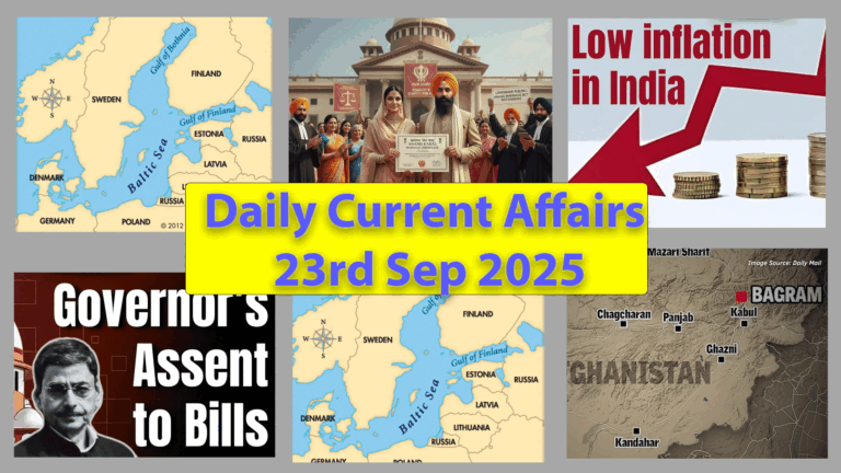 Daily Current Affairs - 23rd Sep. 2025