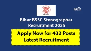 BSSC Stenographer Recruitment 2025
