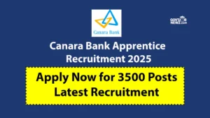 Canara Bank Apprentice Recruitment 2025