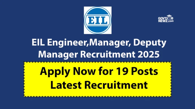 EIL Engineer Recruitment 2025