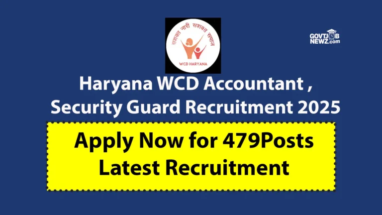 Haryana WCD Recruitment 2025