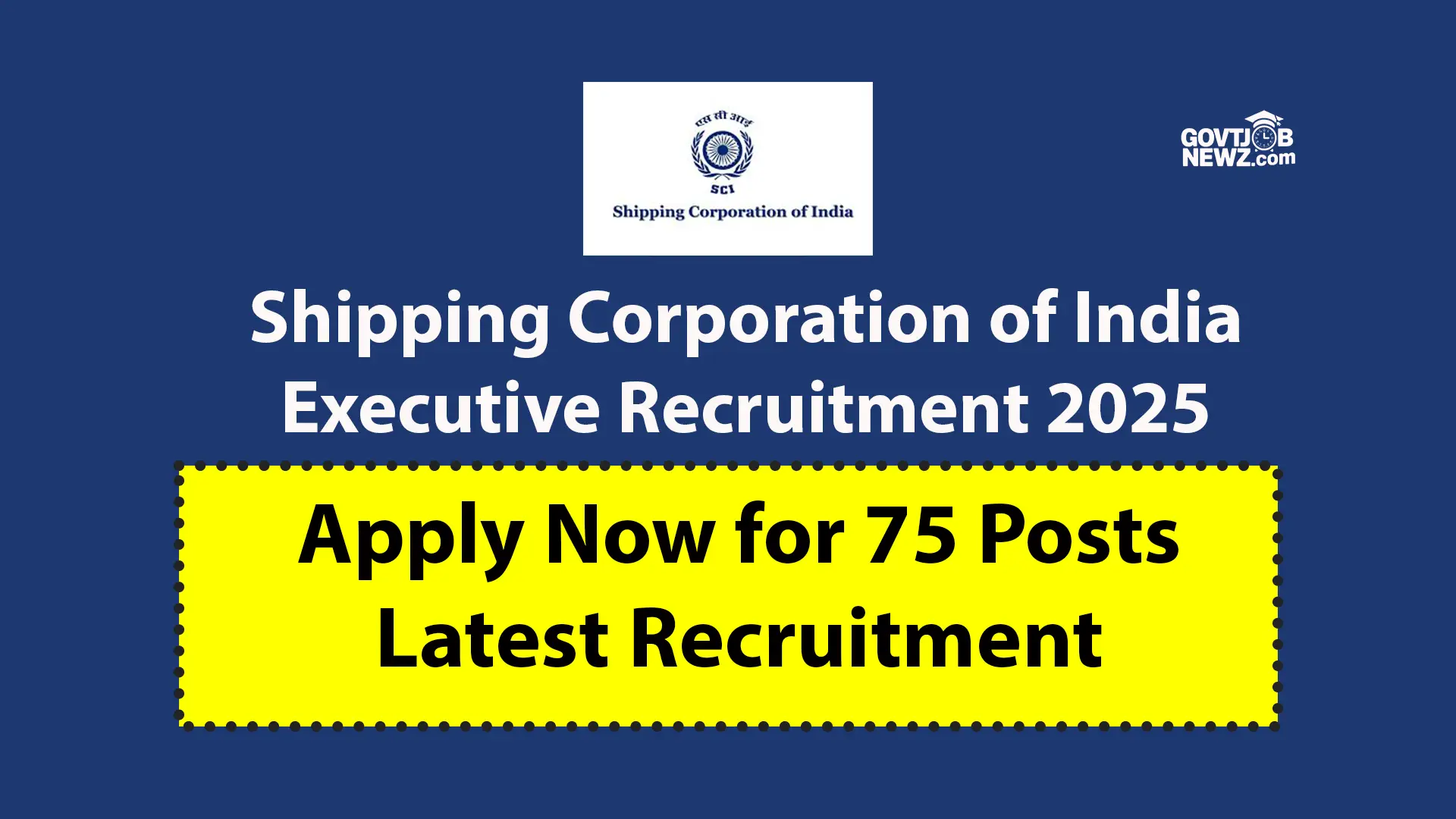 SCI Executive Recruitment 2025