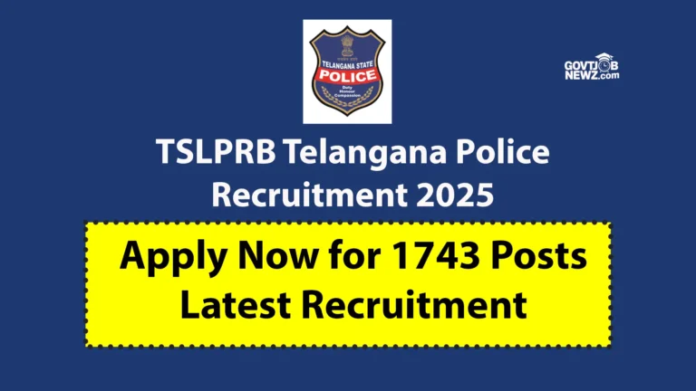 Telangana Police Recruitment 2025