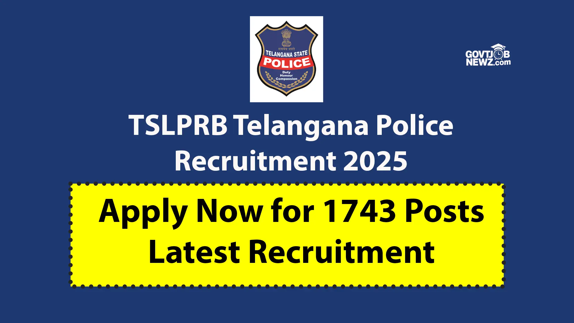 Telangana Police Recruitment 2025