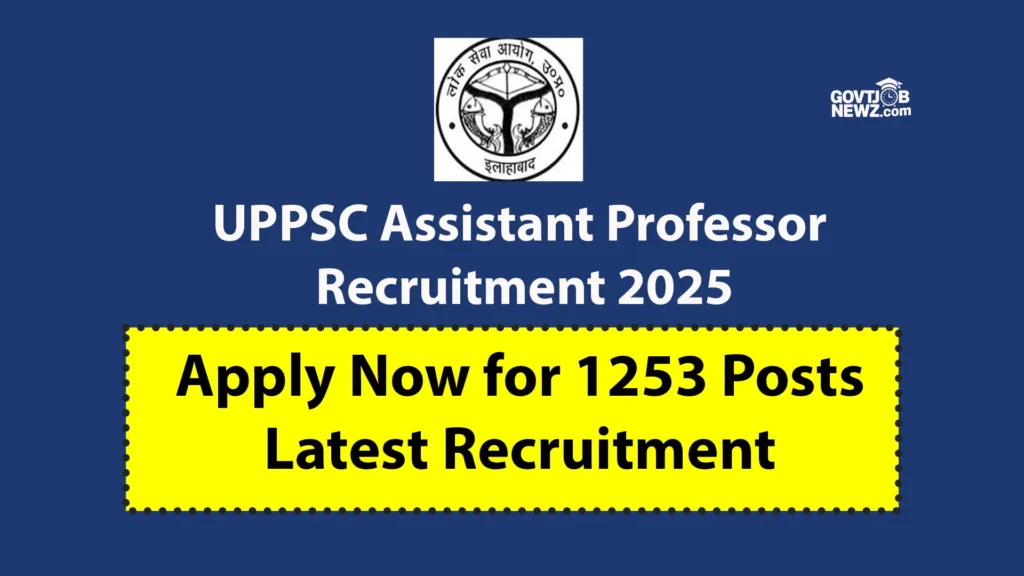 UPPSC Assistant Professor Recruitment 2025