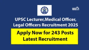 UPSC Lecturer Recruitment 2025