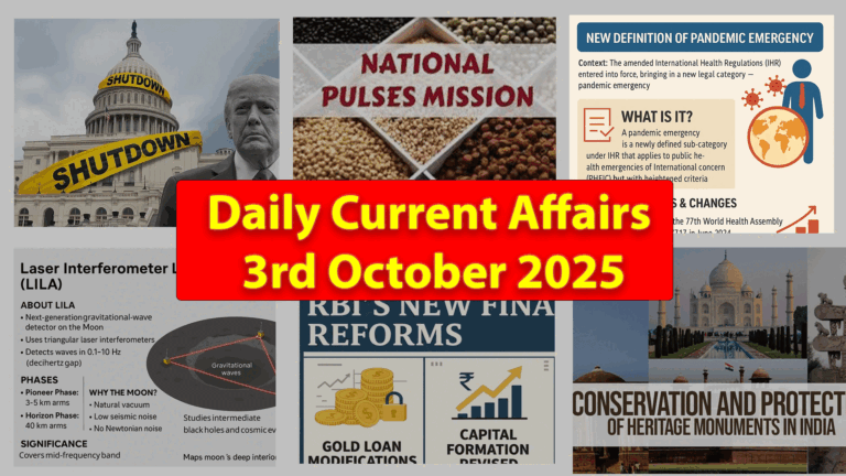 Daily Current Affairs - 3 October 2025
