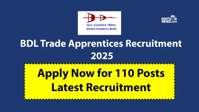BDL Trade Apprentices Recruitment 2025
