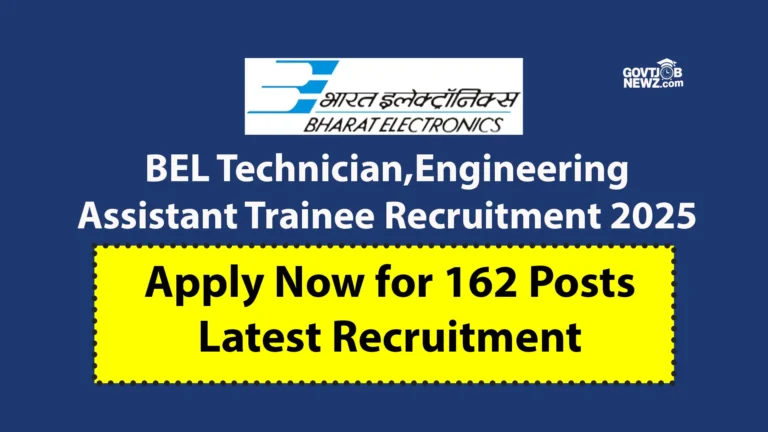 BEL Technician Recruitment 2025