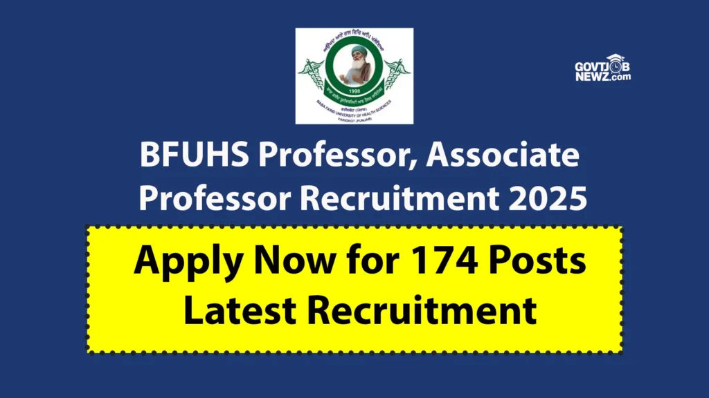 BFUHS Faculty Recruitment 2025