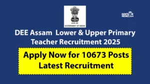 DEE Assam Teacher Recruitment 2025