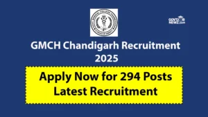 GMCH Chandigarh Recruitment 2025
