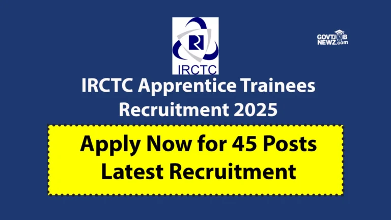 IRCTC Apprentice Trainees Recruitment 2025