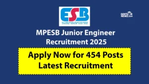 MPESB Junior Engineer Recruitment 2025