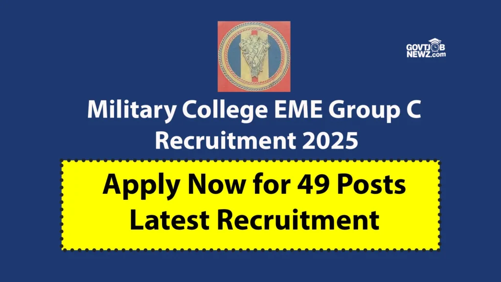 Military College EME Group C Recruitment 2025