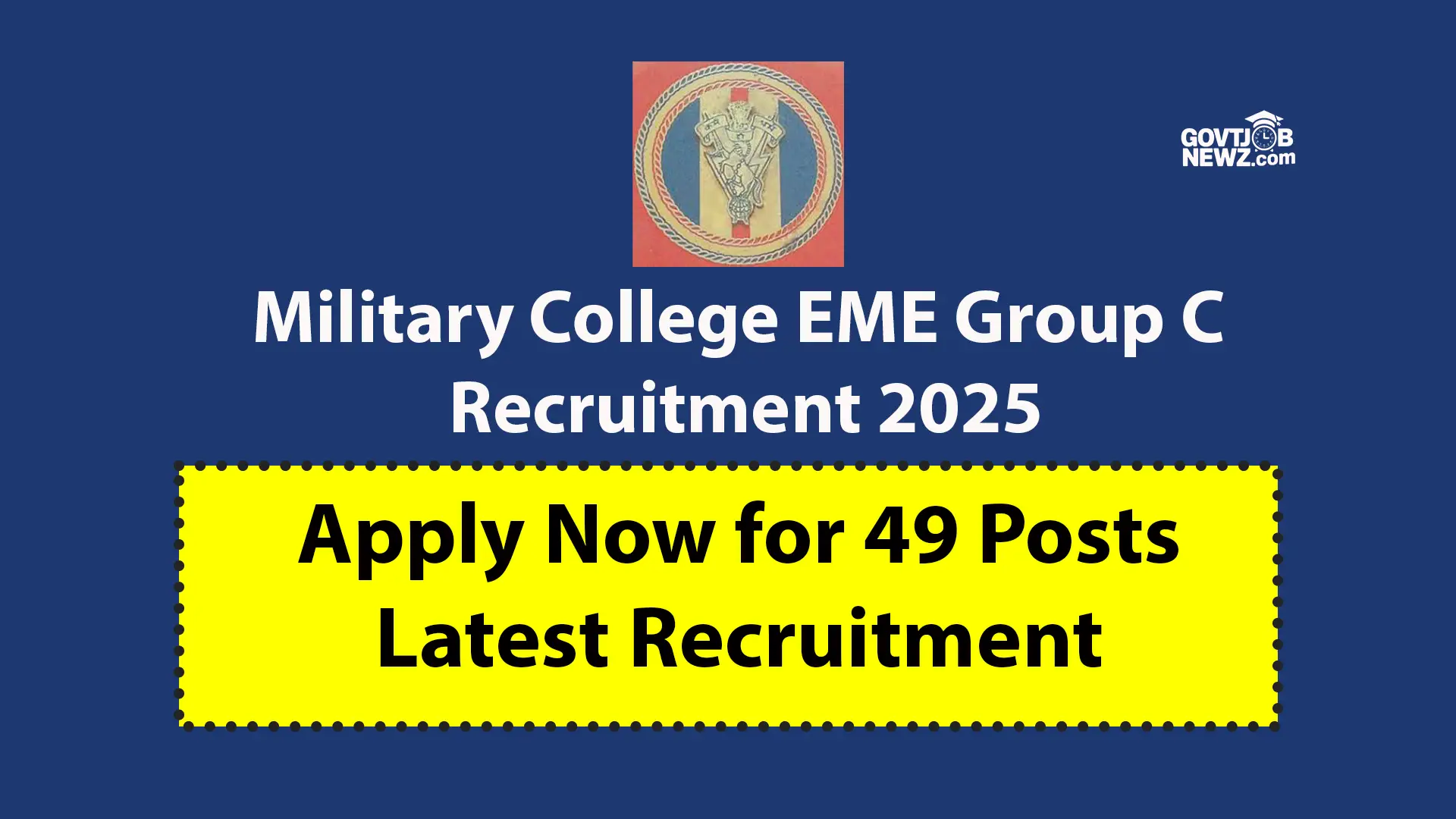 Military College EME Group C Recruitment 2025