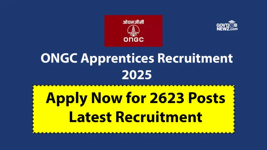 ONGC Apprentices Recruitment 2025
