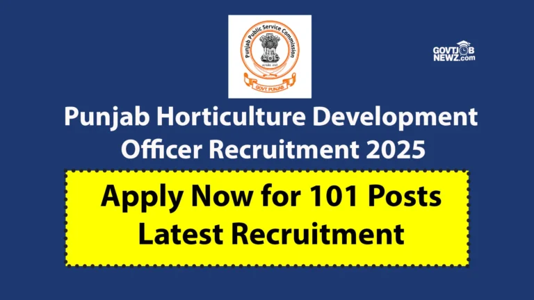 PPSC HDO Recruitment 2025