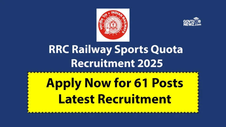 RRC Railway Sports Quota Recruitment 2025