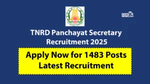 TNRD Panchayat Secretary Recruitment 2025 Apply Online 1483 Posts