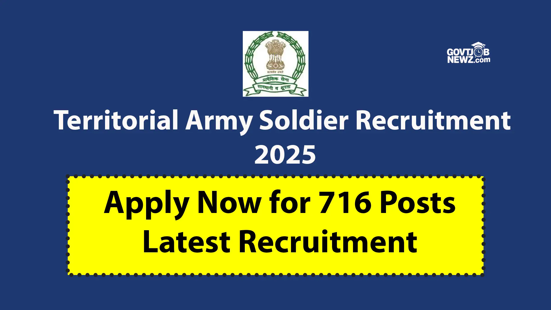 Territorial Army Soldier Recruitment 2025