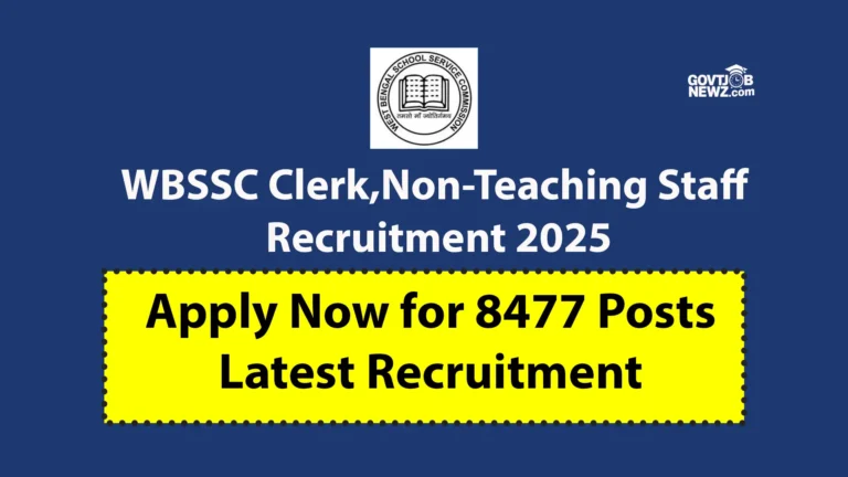 WBSSC Clerk Recruitment 2025
