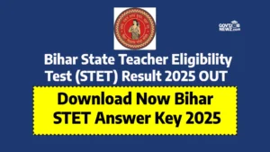 Bihar STET Answer Key 2025