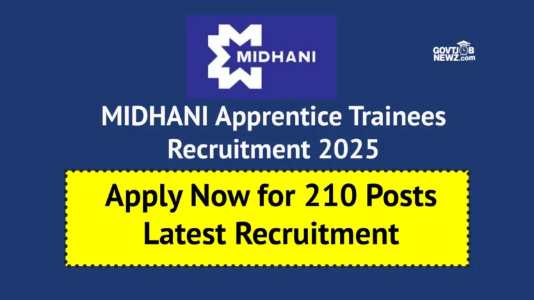 MIDHANI Apprentice Recruitment 2025