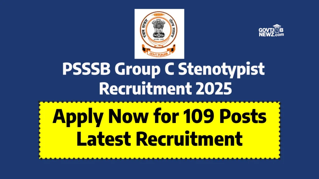 PSSSB Group C Recruitment 2025