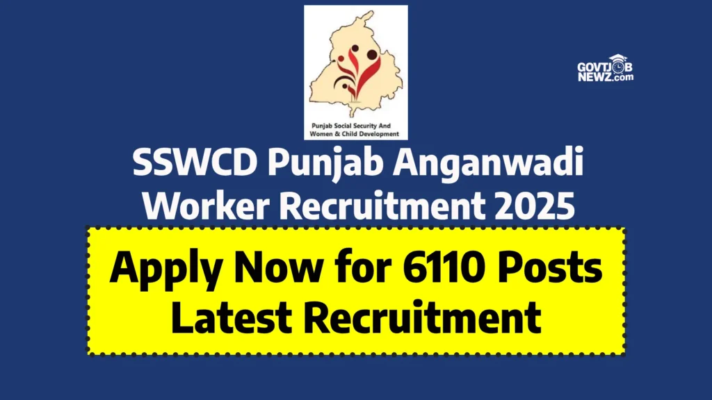 SSWCD Punjab Anganwadi Recruitment 2025