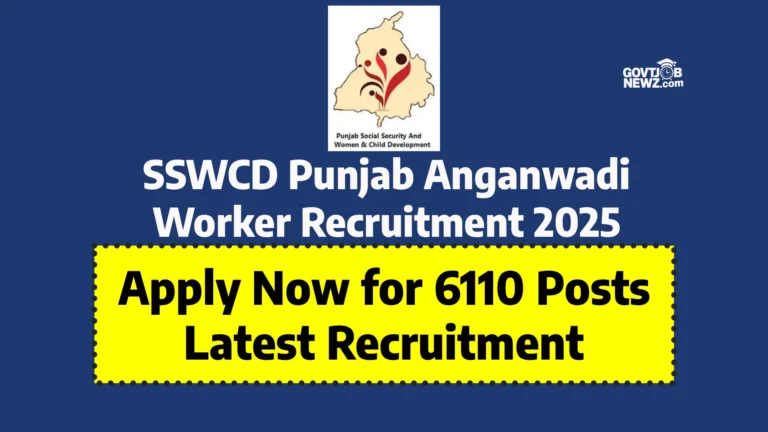 SSWCD Punjab Anganwadi Recruitment 2025