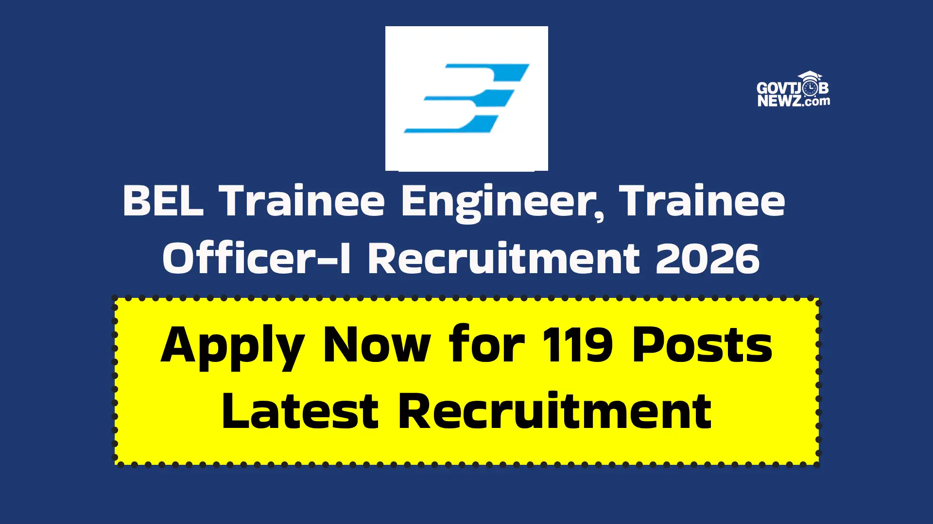 BEL Trainee Engineer Recruitment 2026