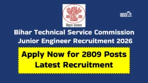 BTSC JE Recruitment 2026 Apply Online 2809 Posts