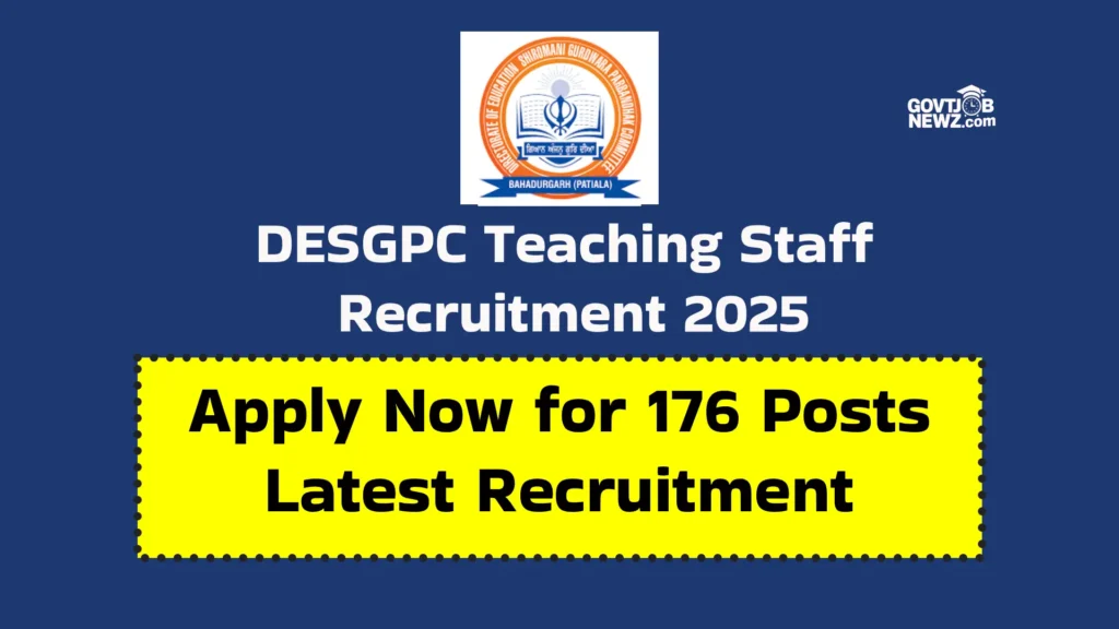 DESGPC Teaching Staff Recruitment 2025 