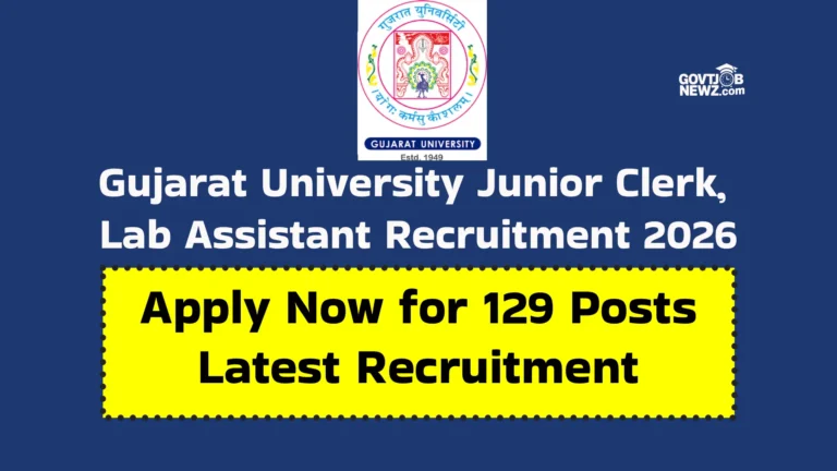 Gujarat University Recruitment 2026