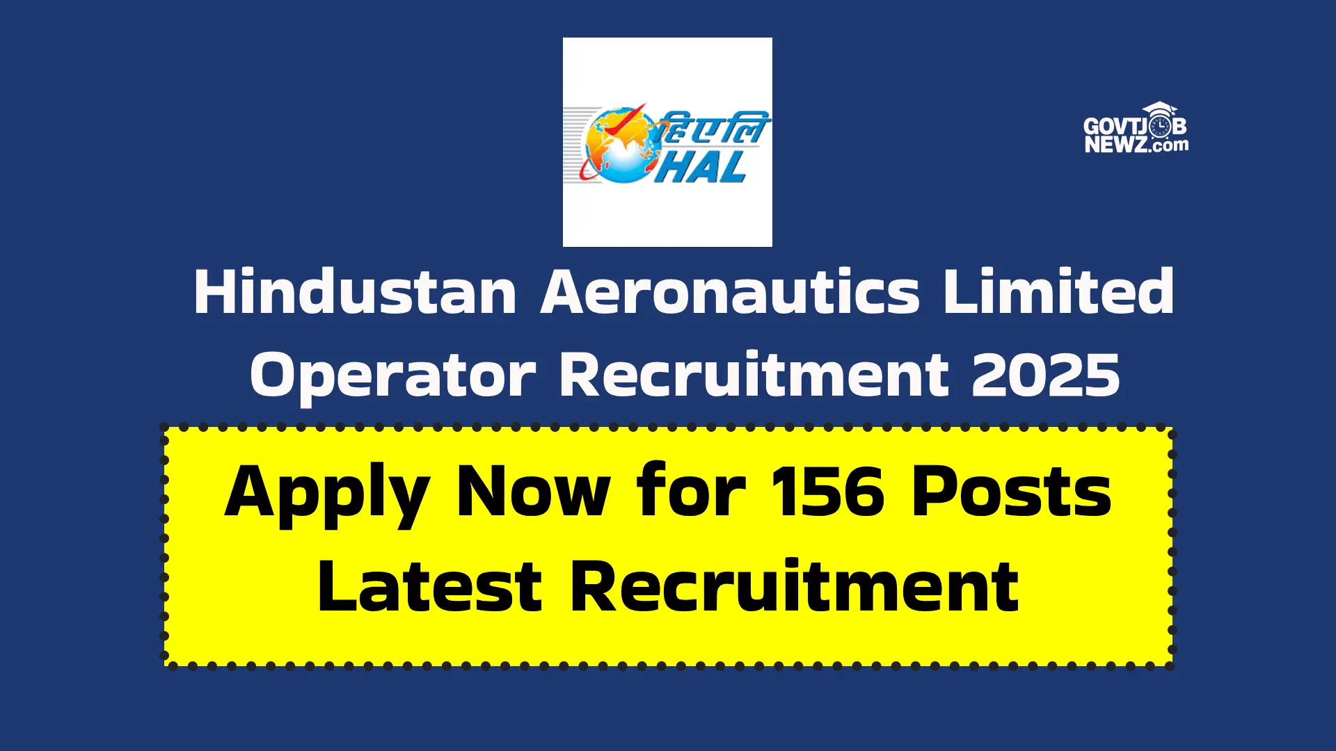 HAL Operator Recruitment 2025