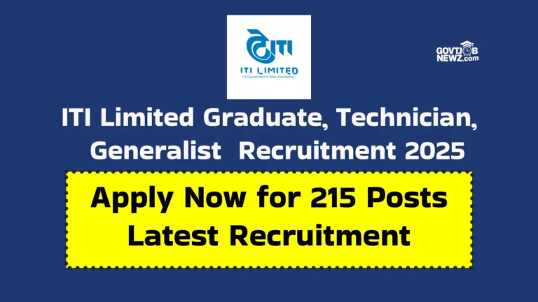 ITI Young Professional Recruitment 2025