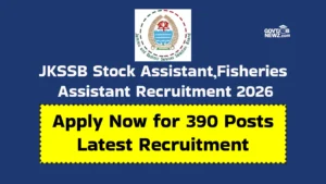 JKSSB Supervisor Recruitment 2026