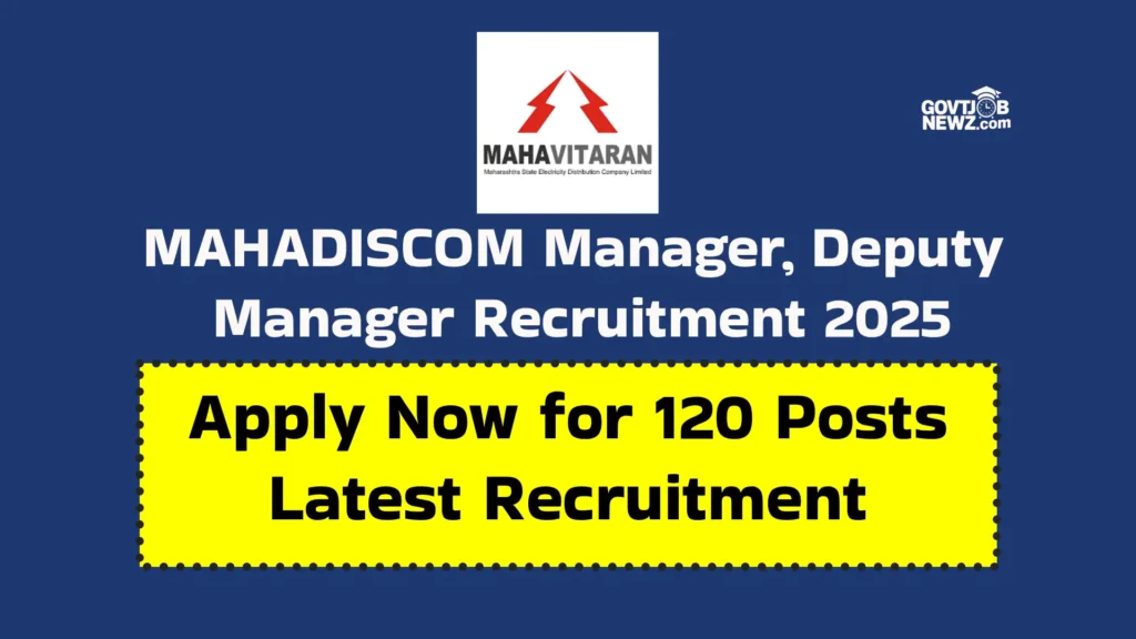 MAHADISCOM Manager Recruitment 2025