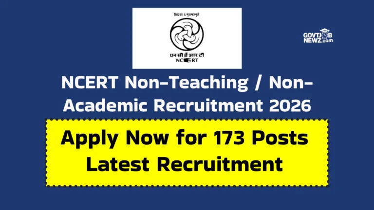 NCERT Non-Teaching Recruitment 2026