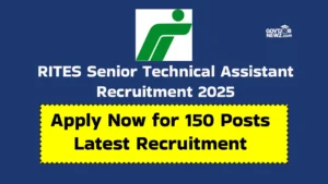 RITES Technical Assistant Recruitment 2025