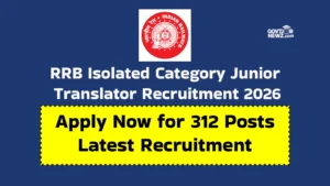 RRB Isolated Category Recruitment 2026 Apply Online 312 Posts